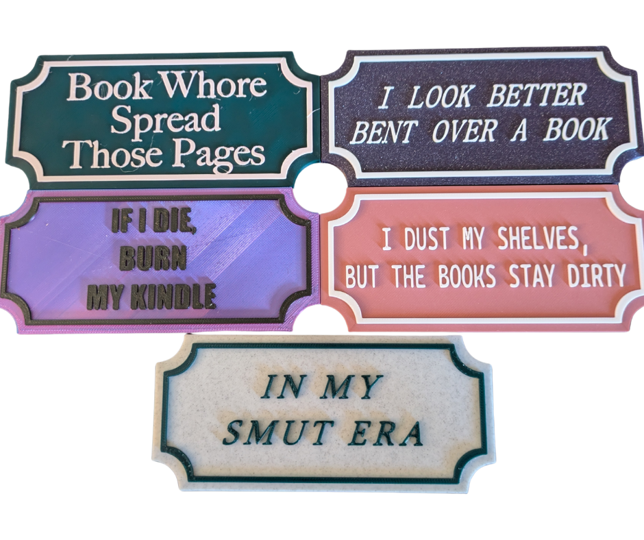 Spicy Signs- I dust my shelves but my books are dirty